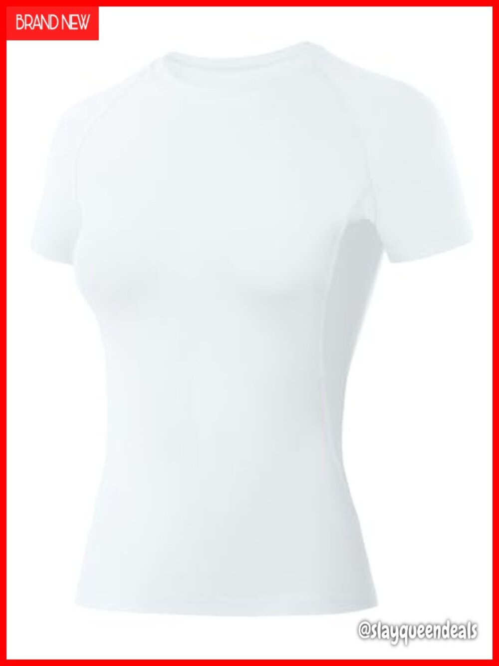 Womens Short Sleeve Compression Shirt Quick Dry Workout Top